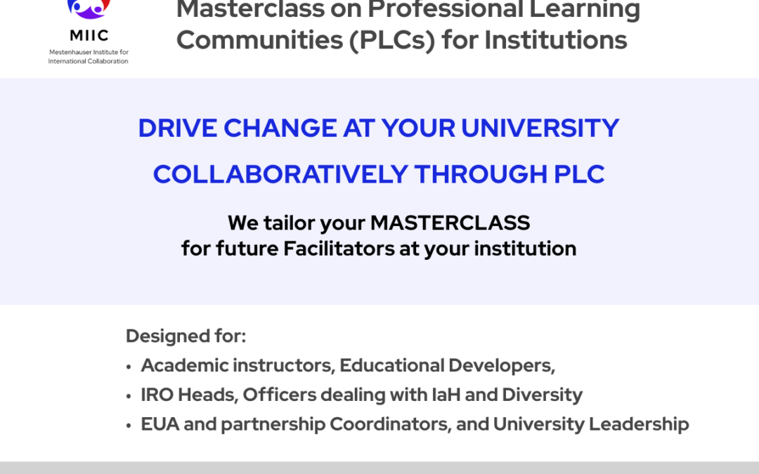 PLC Masterclass for Institutions