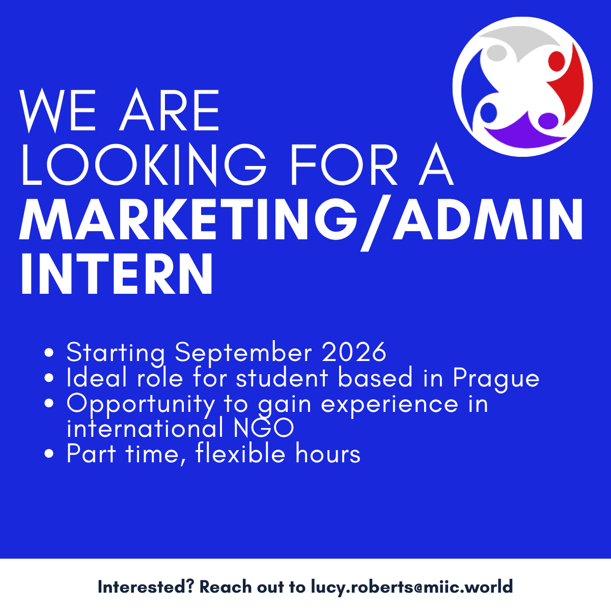 We are looking for an Intern!